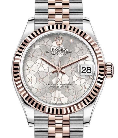 rolex floral dial price|rolex datejust 31mm gold.